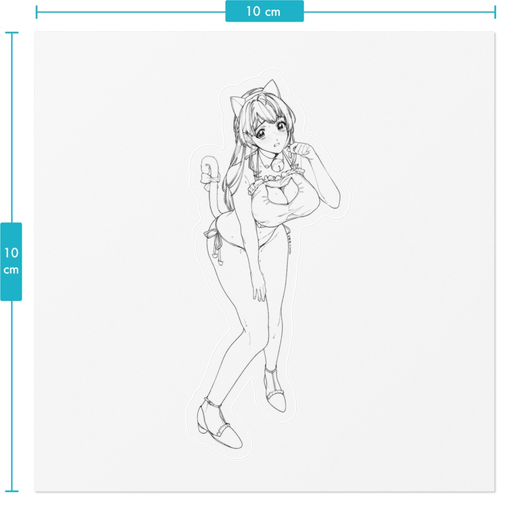 クリアステッカー(真白結衣1)