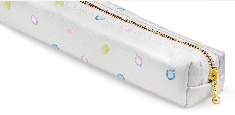 ペンケース(宝石・オフホワイト)