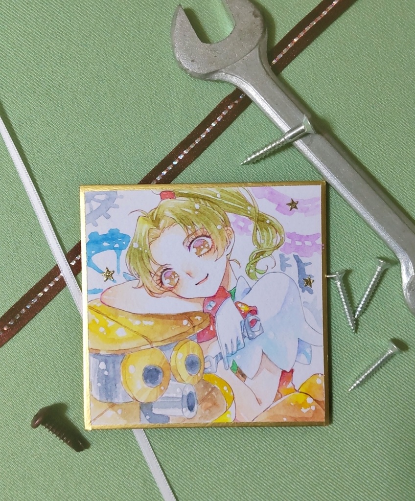 水彩原画*豆色紙*5種類