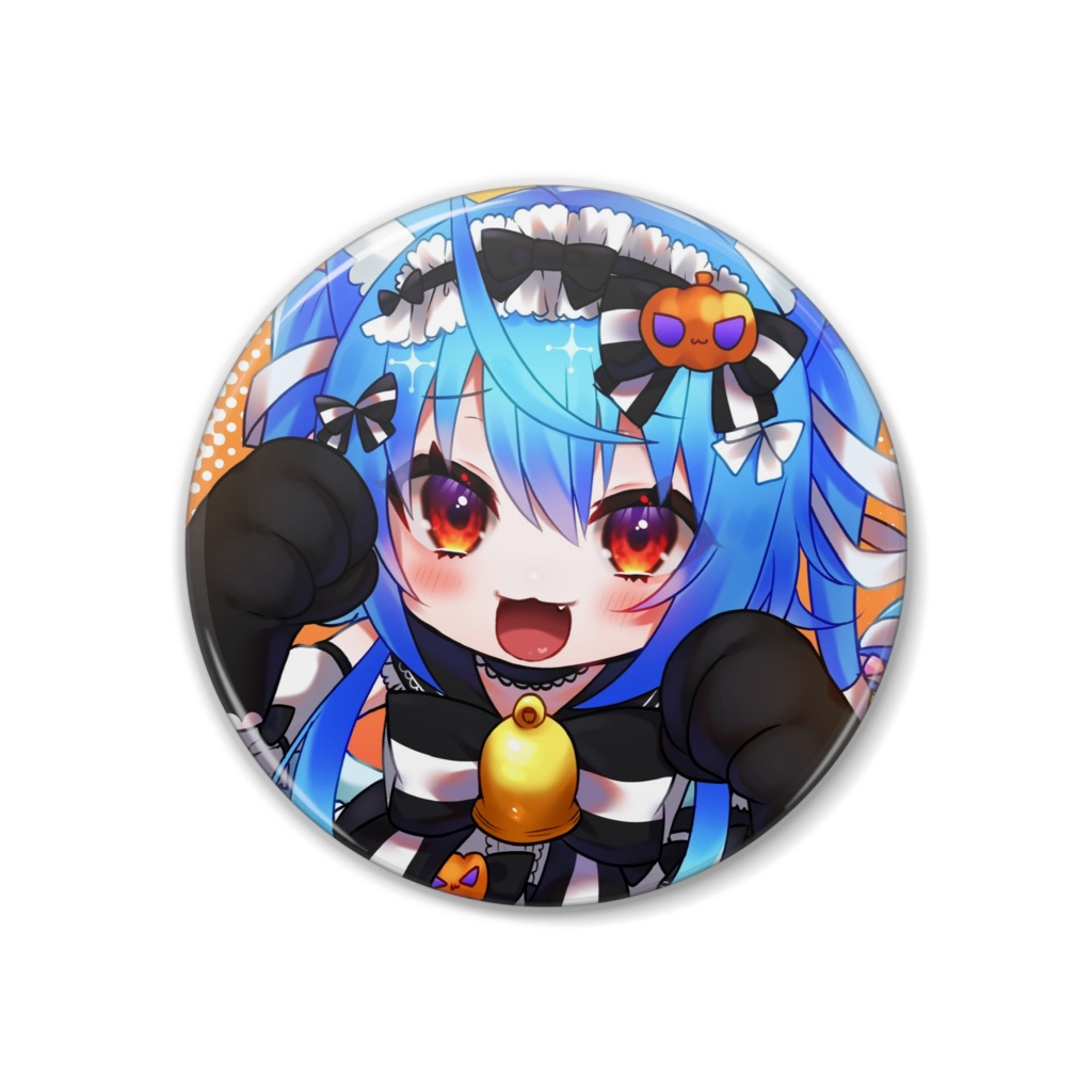 【各務原れいか】3周年記念缶バッジ(ハロウィン衣装Ver.)