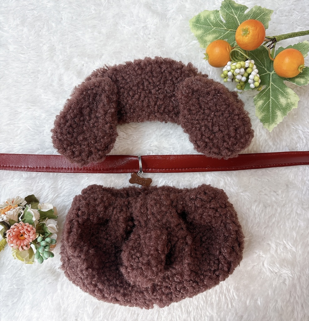 もこもこセットアップ ワンちゃんコスチューム