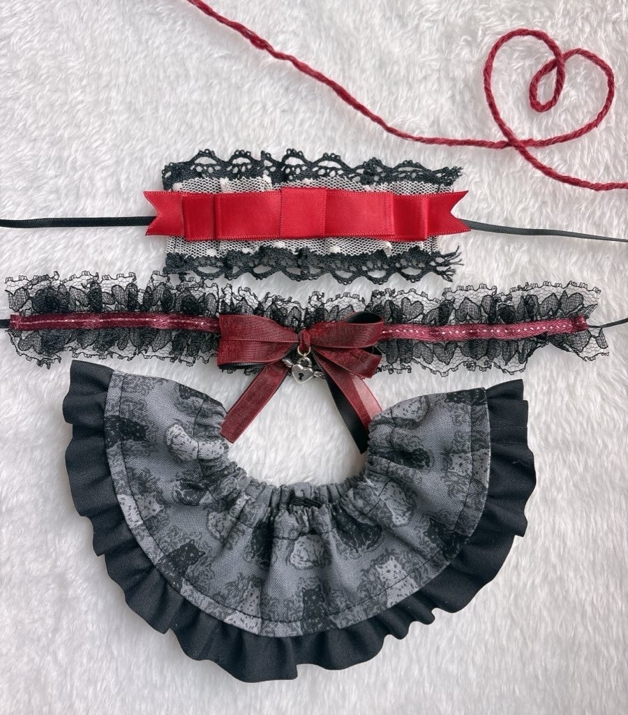 【ご予約】黒猫×ゴスロリコーデ🐈‍⬛🎀①、チャイ②