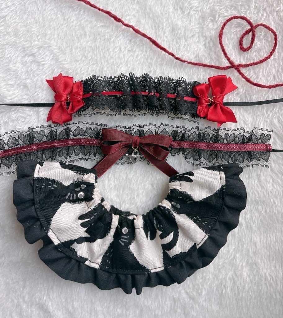 【ご予約】黒猫×ゴスロリコーデ🐈‍⬛🎀②