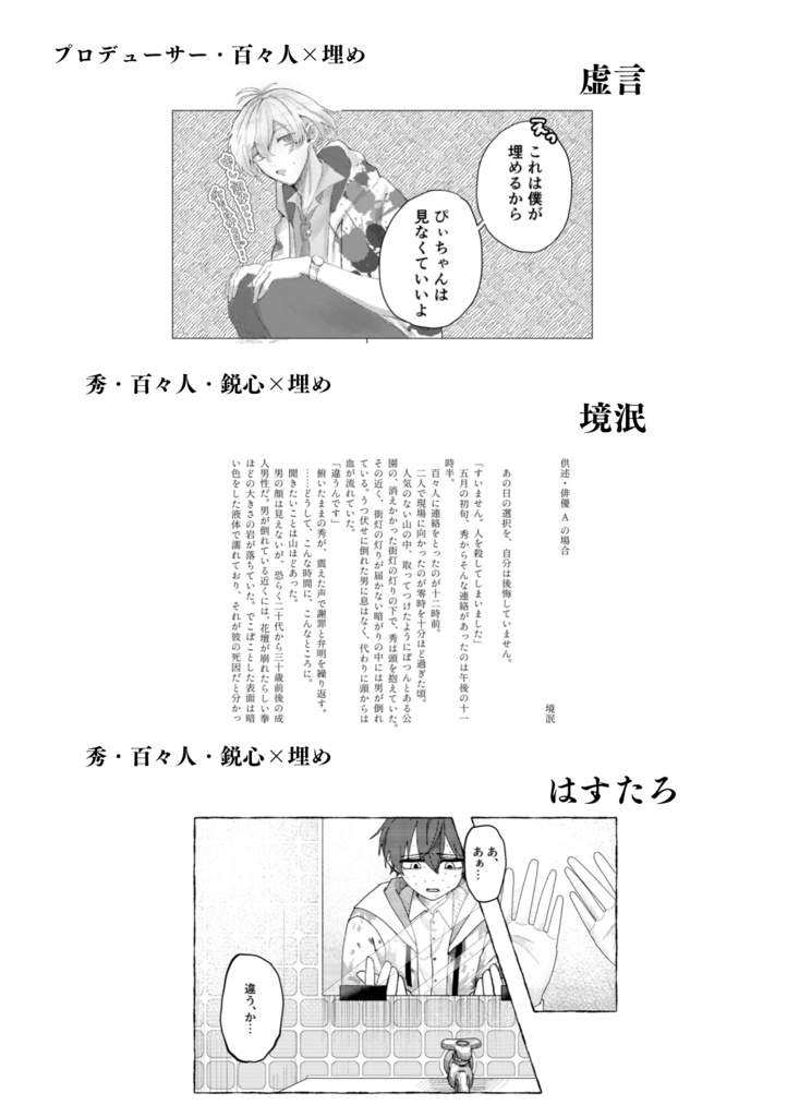 【予約】合同誌「埋■」【5/4以降順次発送】