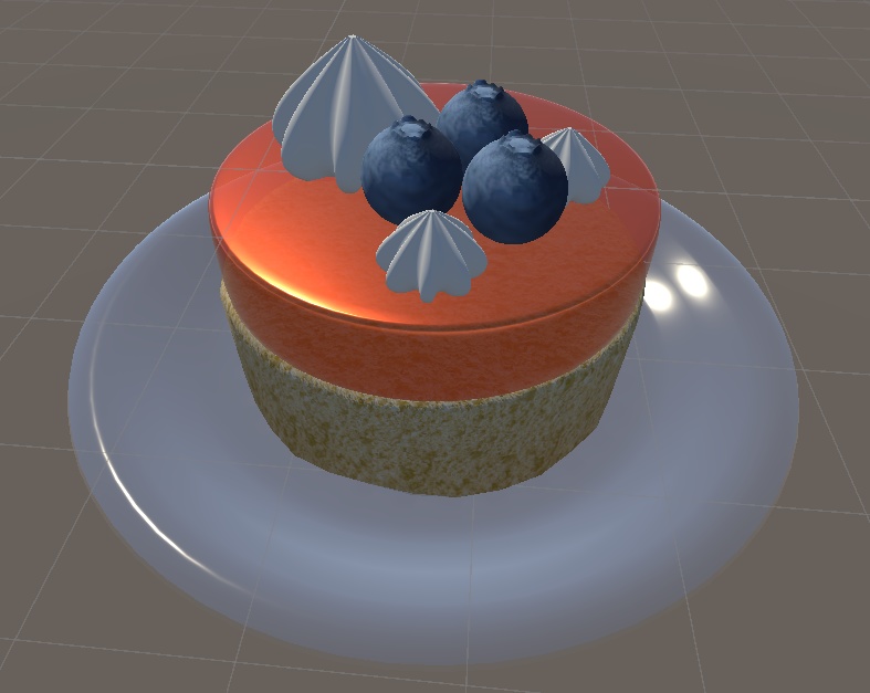 [3Dモデル]ケーキセット6