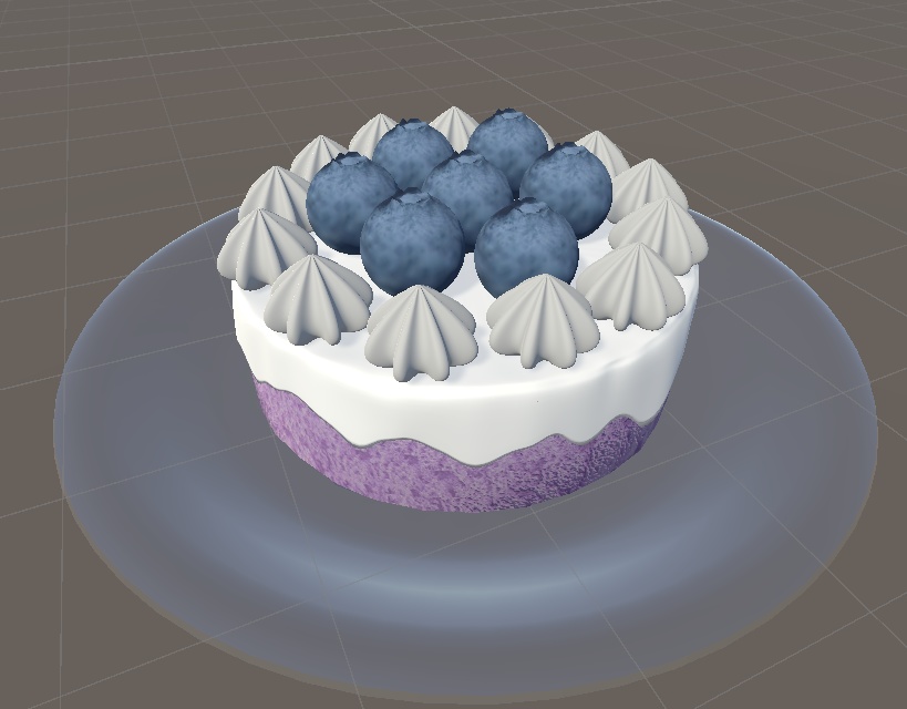 [3Dモデル]ケーキセット7