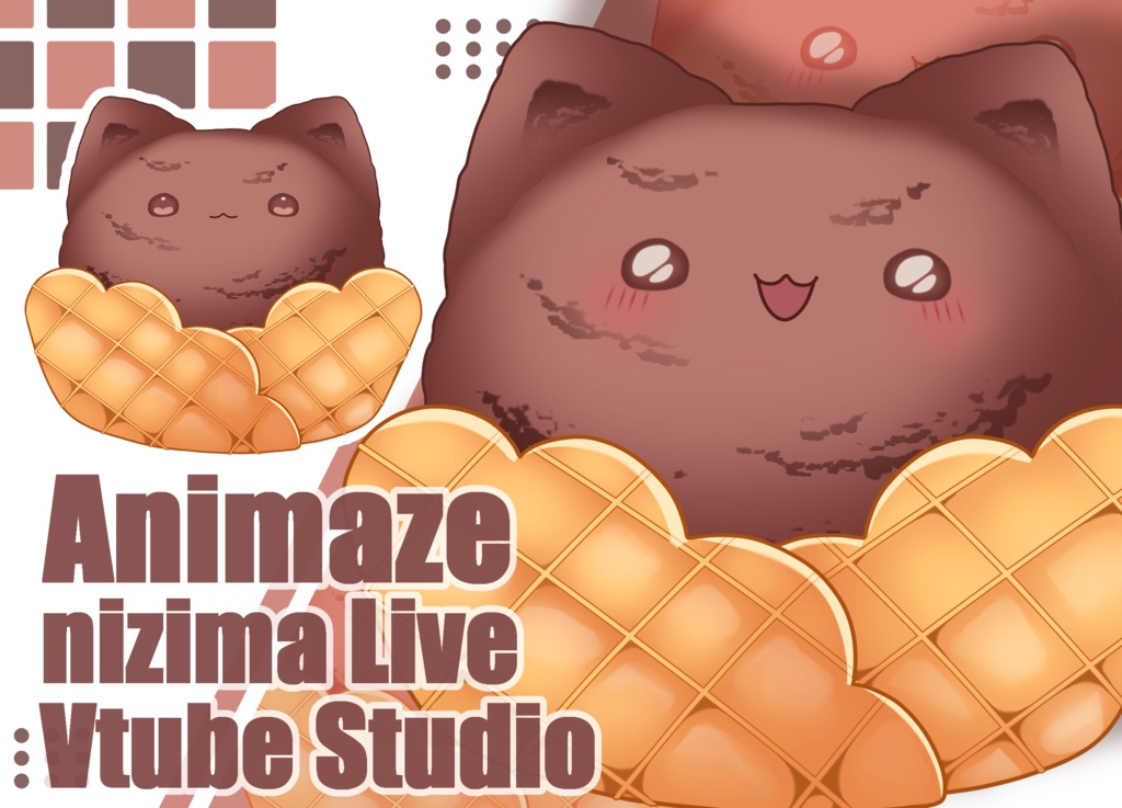 ねこアイス【Animaze/VTS/nizimaLIVE対応】