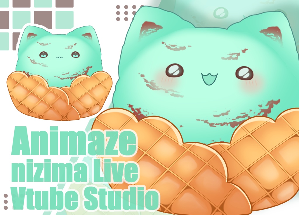 ねこアイス【Animaze/VTS/nizimaLIVE対応】