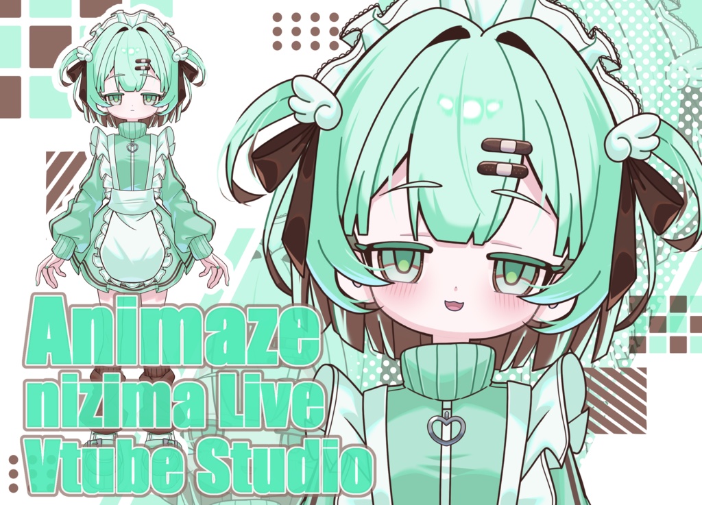 ジャージメイド【Animaze/VTS/nizimaLIVE対応】