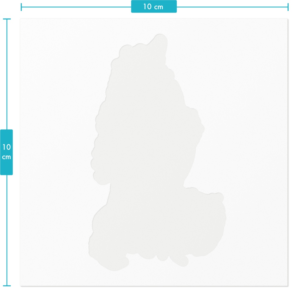 ブラックボルゾイステッカー