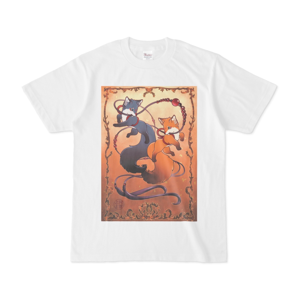 金銀ちびきつねTシャツ