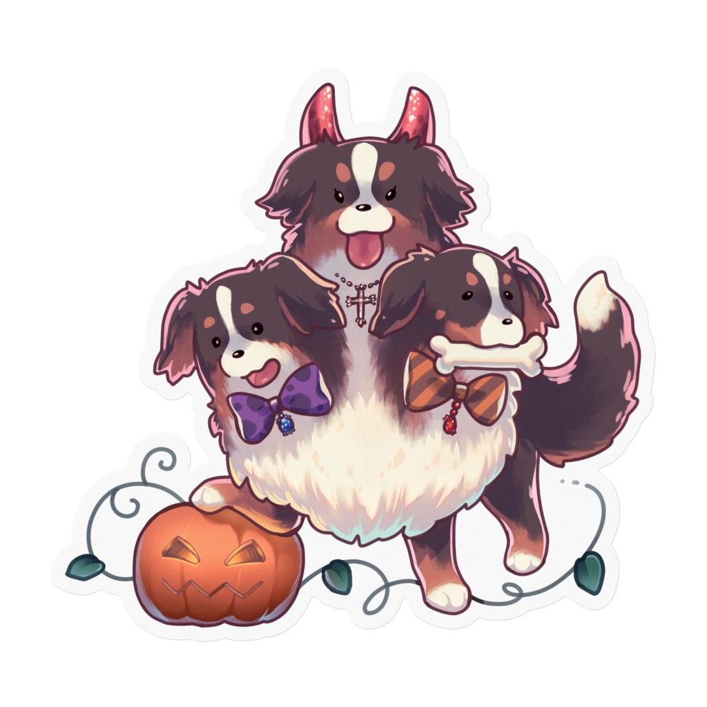 バーニーズケルべロスステッカー