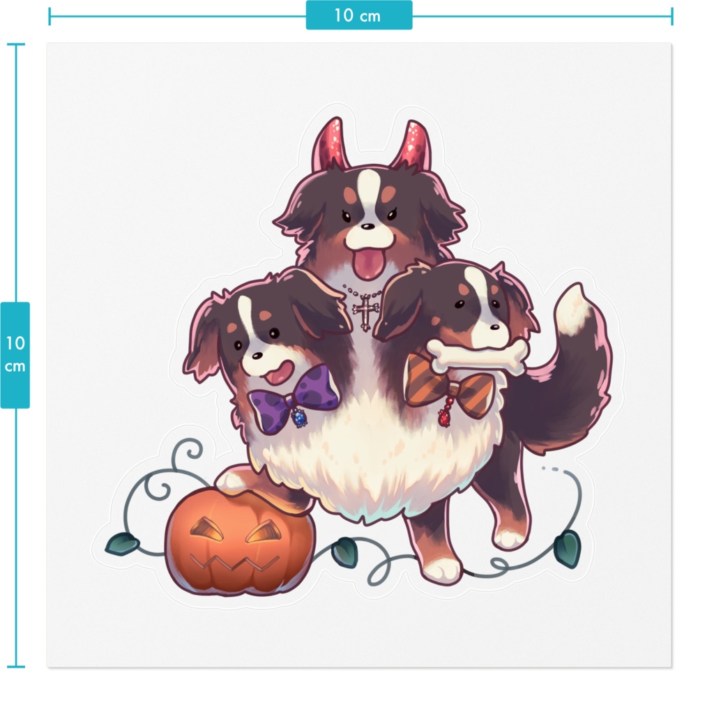 バーニーズケルべロスステッカー