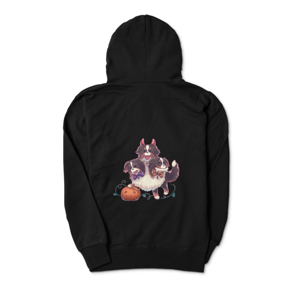 バーニーズ ケルべロスパーカー背面プリント