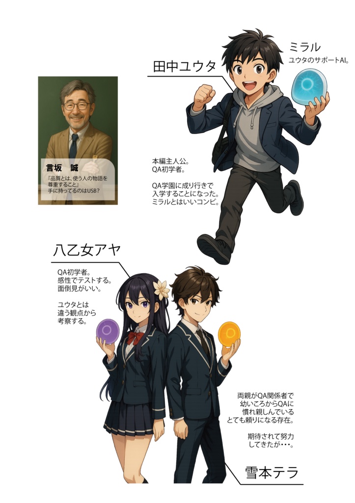 QA学園 第1巻 「生徒手帳は仕様書です」