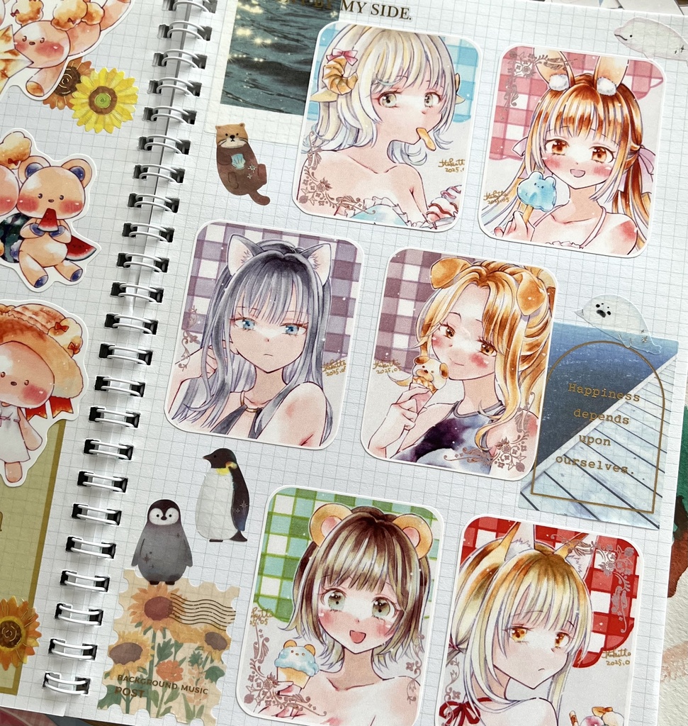 【シール】ケモっこ×アイス