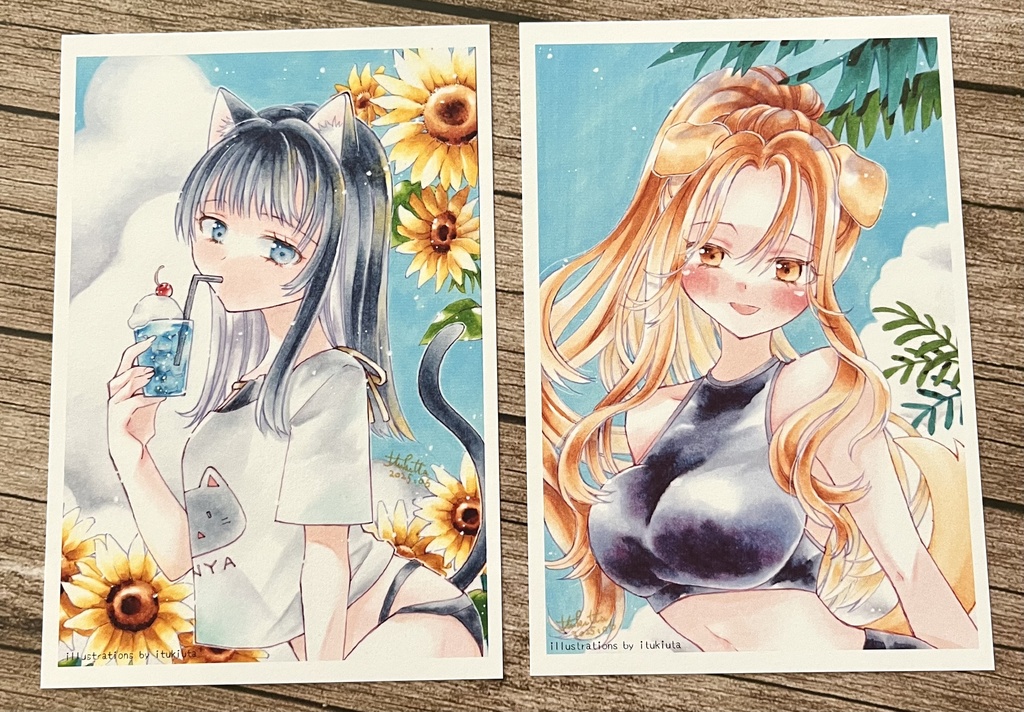 【ポストカード】けもなつ