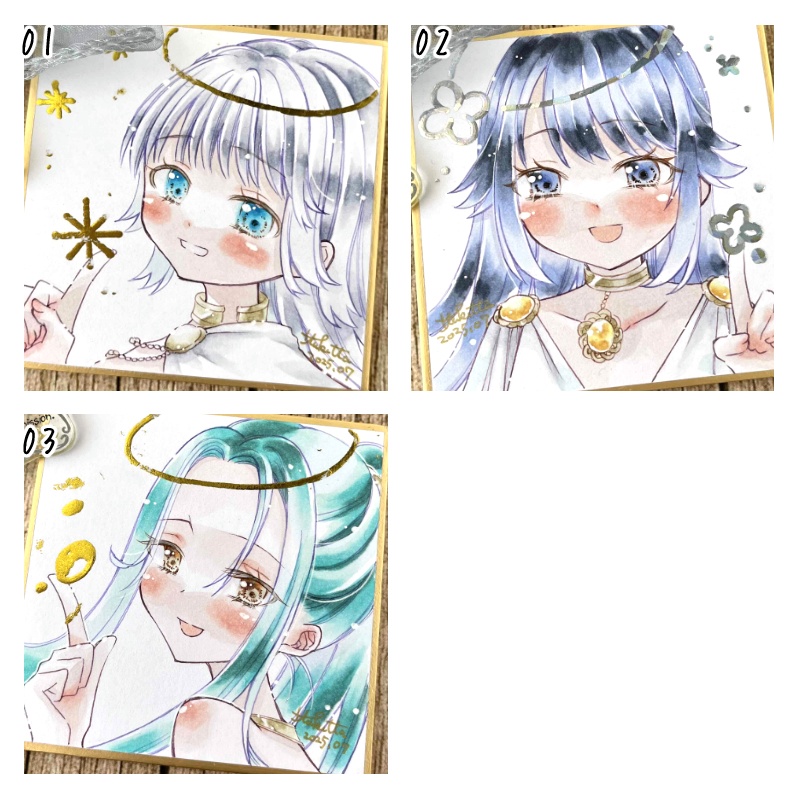 【豆式紙】指先にキラキラ