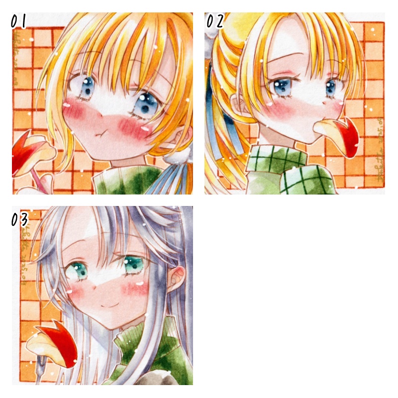 【豆式紙】うさぎりんご