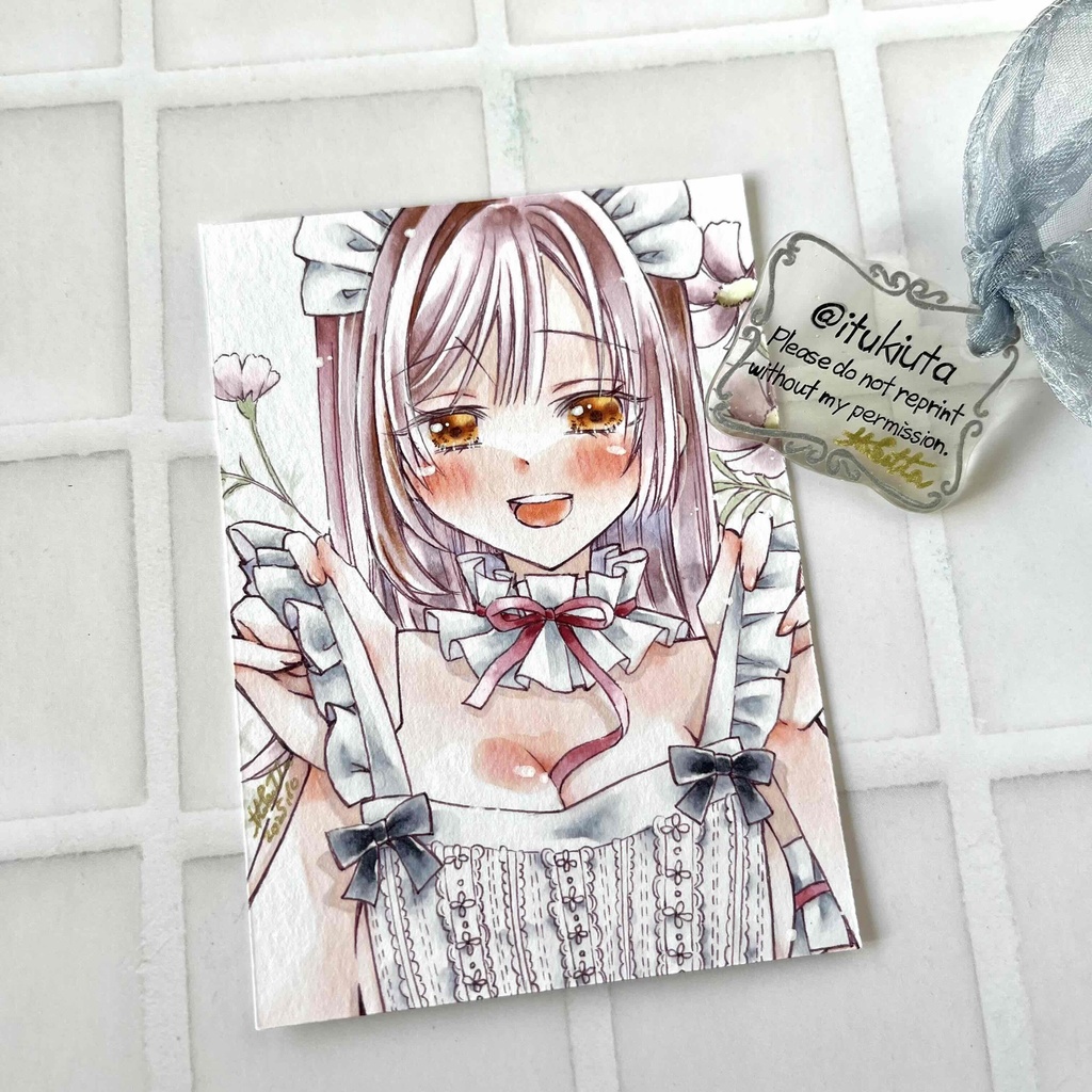 【原画】いちごとエプロン