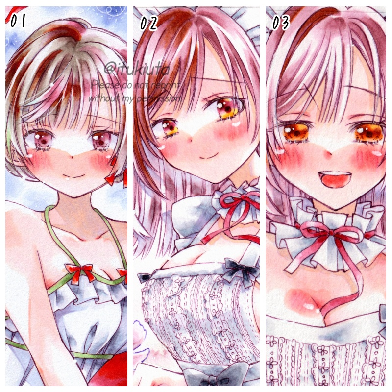 【原画】いちごとエプロン