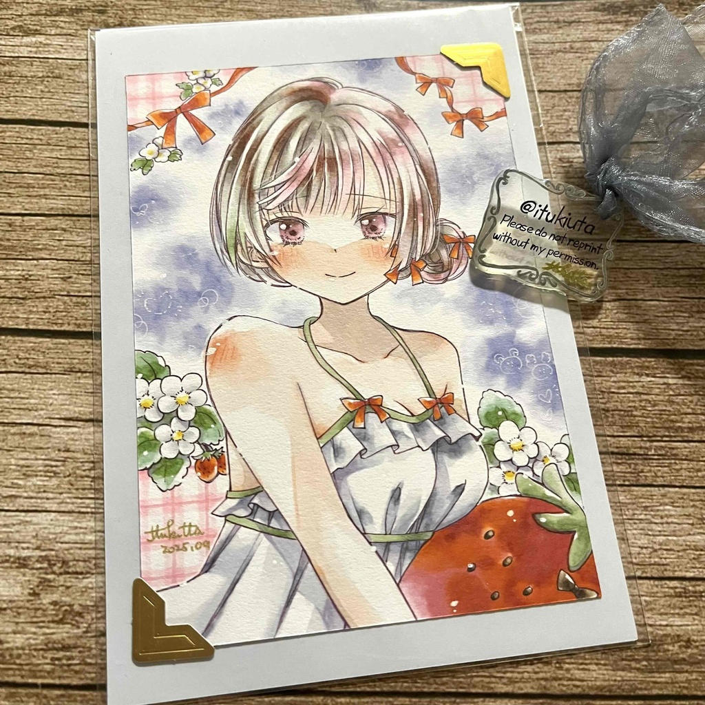 【原画】いちごとエプロン