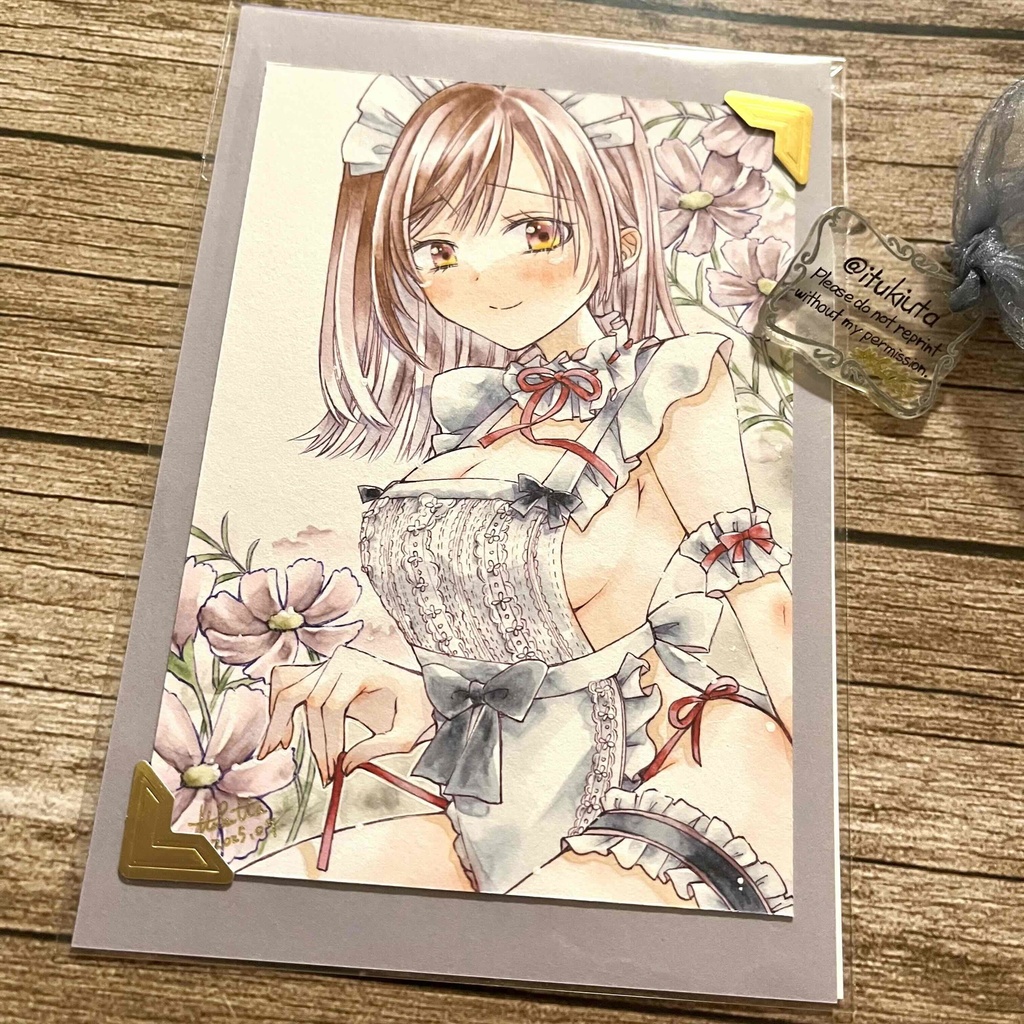 【原画】いちごとエプロン