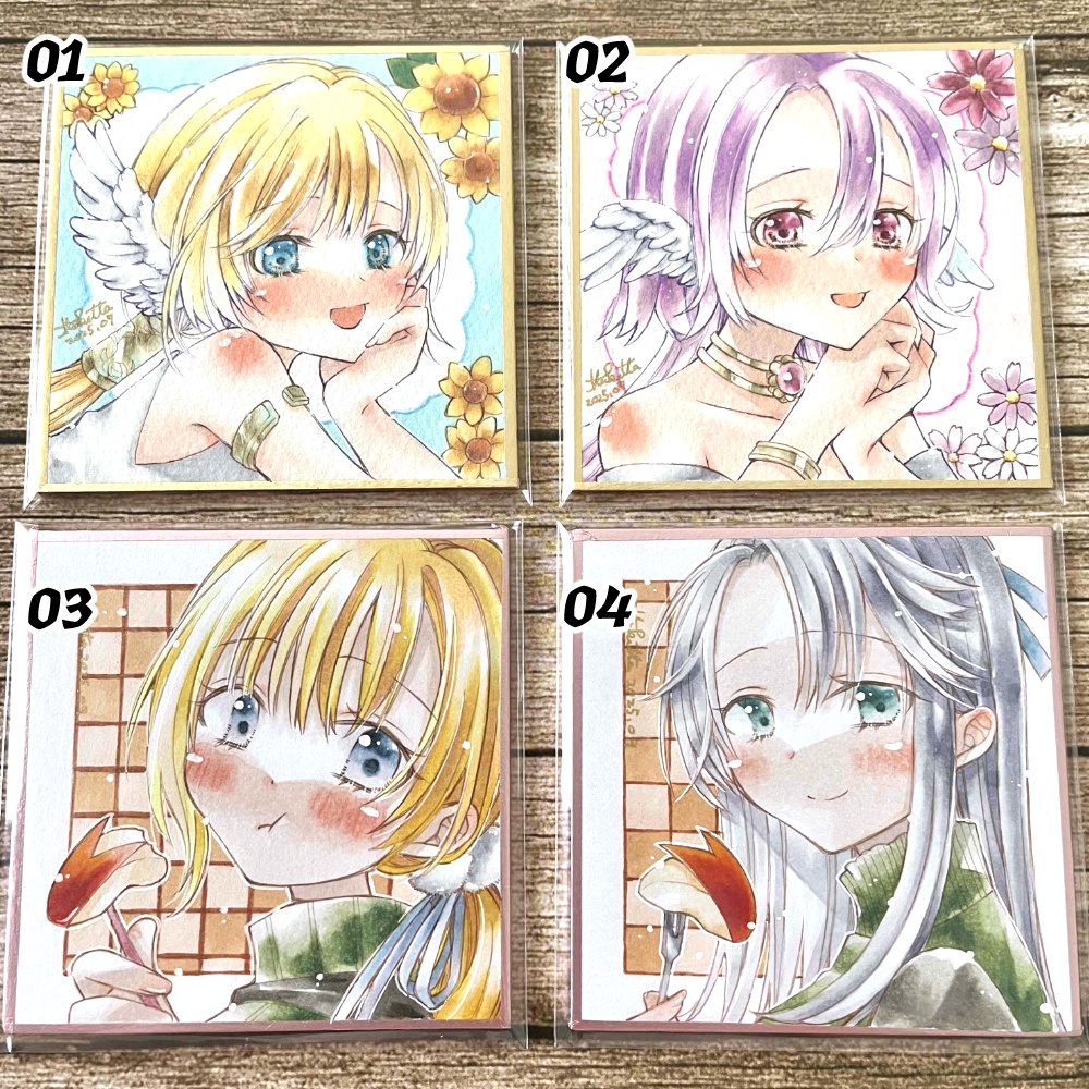 【豆式紙】羽根と林檎