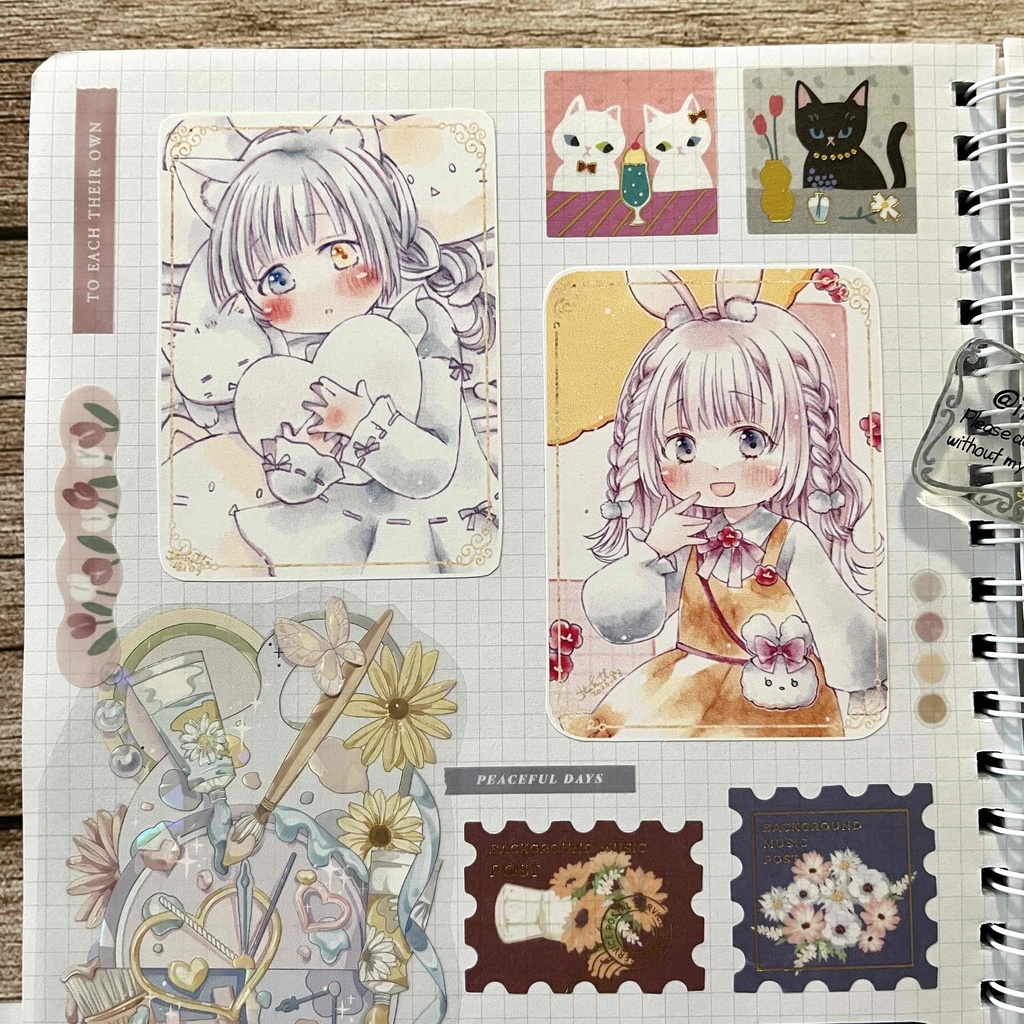 【シール】にゃんうさ