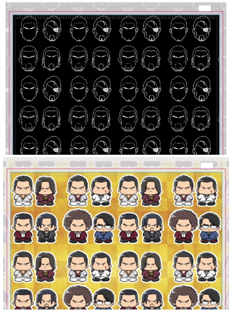 片面印刷クリアポーチ