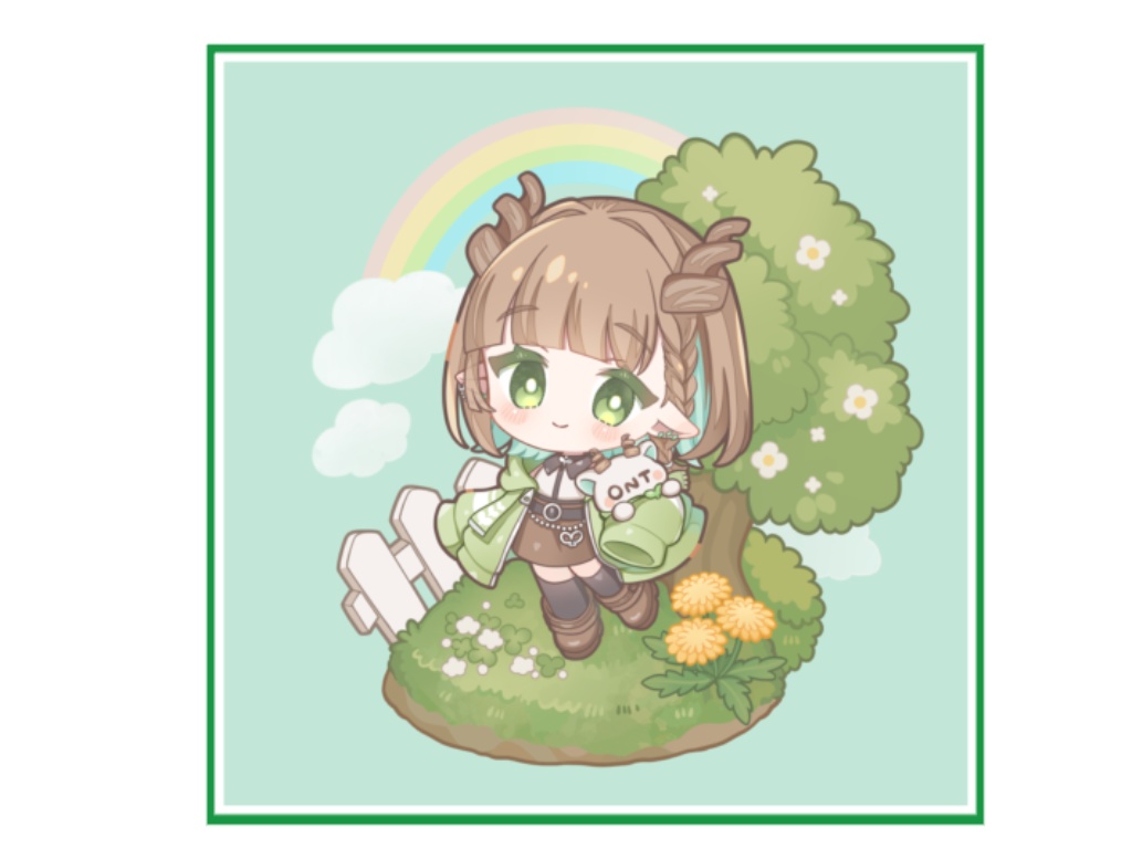生誕豆色紙（グリーン）