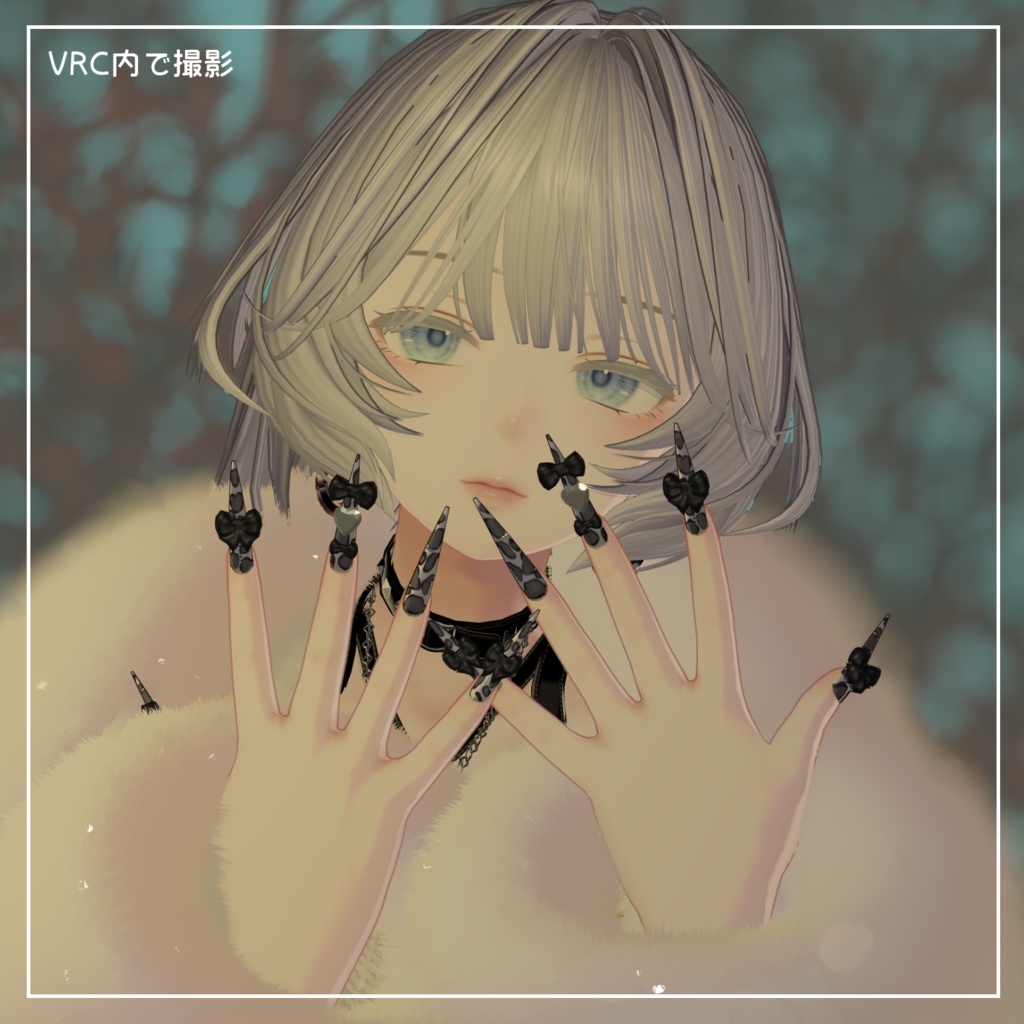 【凪夜瑠璃/森羅対応】Leopard Ribbon