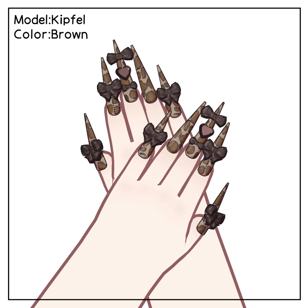 【凪夜瑠璃/キプフェル/森羅対応】Leopard Ribbon
