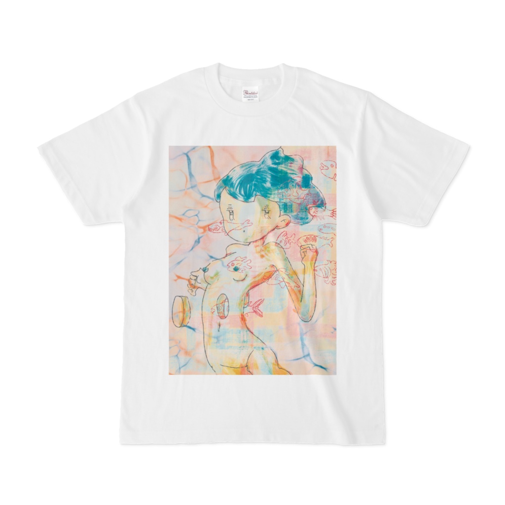 からっぽのおなかとさかなTシャツ