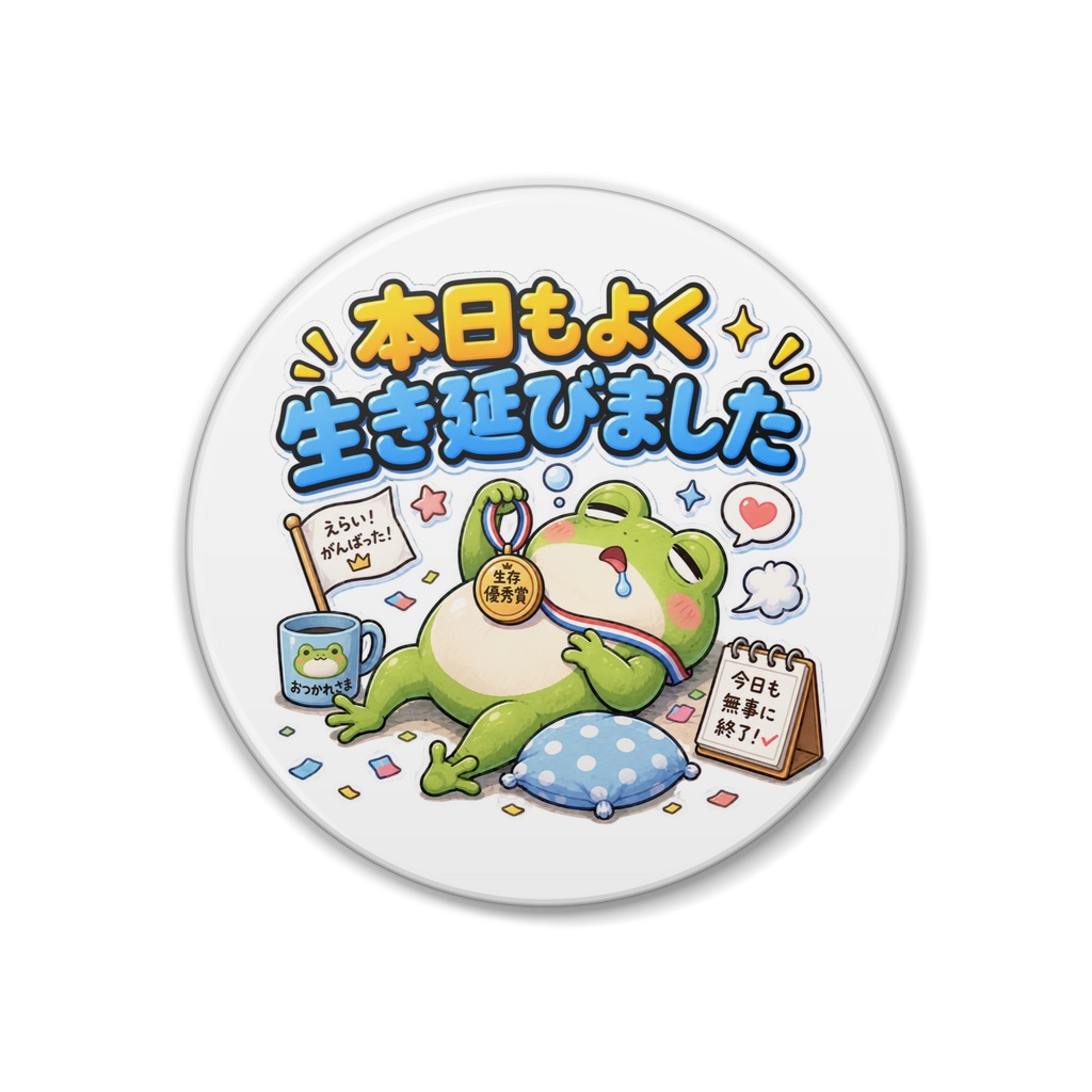 本日もよく生き延びました / カエル