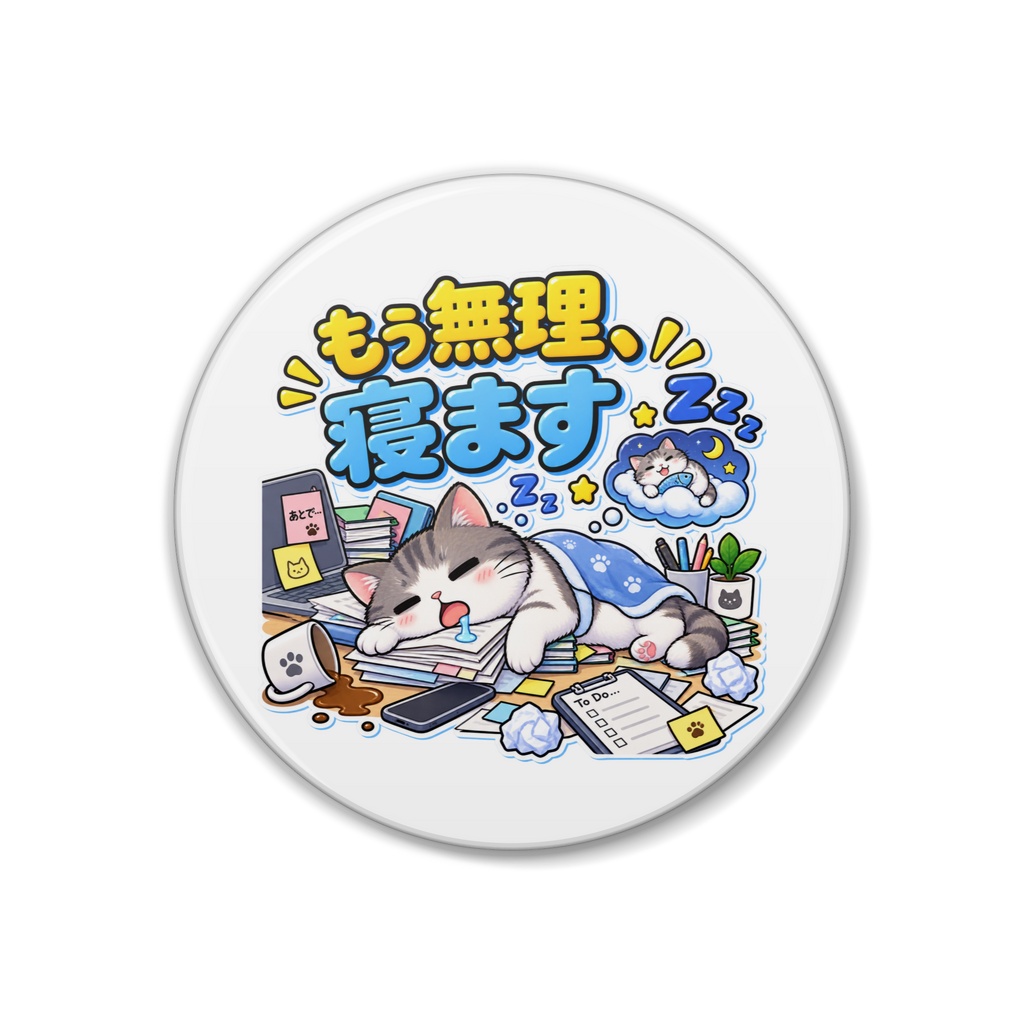 もう無理、寝ます / ネコ