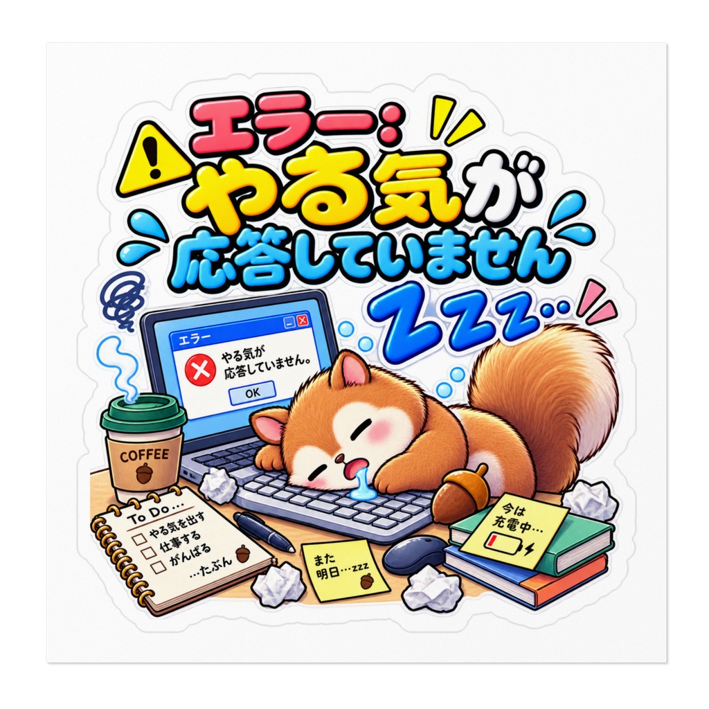 エラー:やる気が応答していません / リス