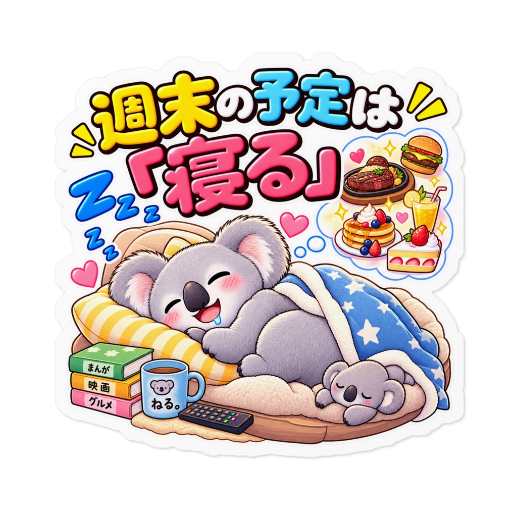 週末の予定は『寝る』 / コアラ