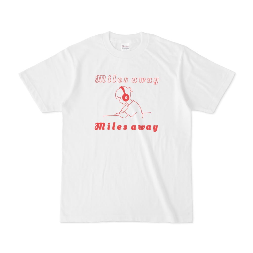 T - shirt :Music : White & Red