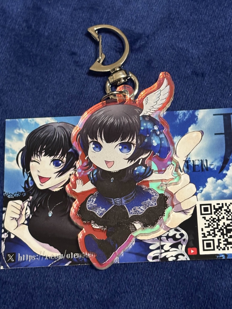 「ちびあてん」オーロラキーホルダー50mm×75mm