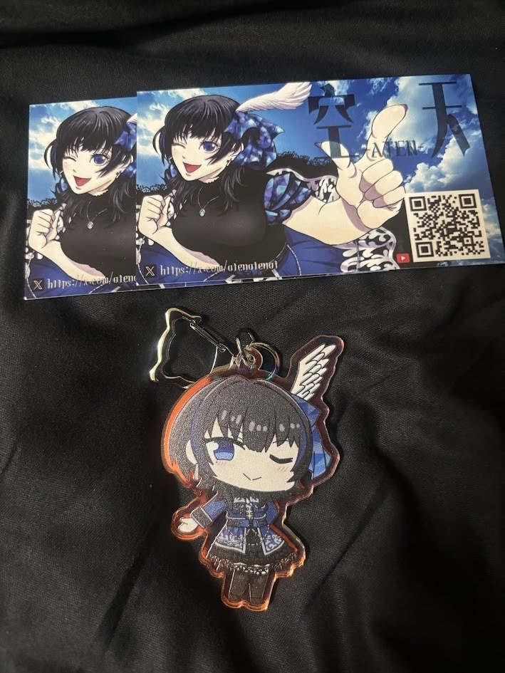 「ちびあてん」オーロラキーホルダー②　50mm×75mm