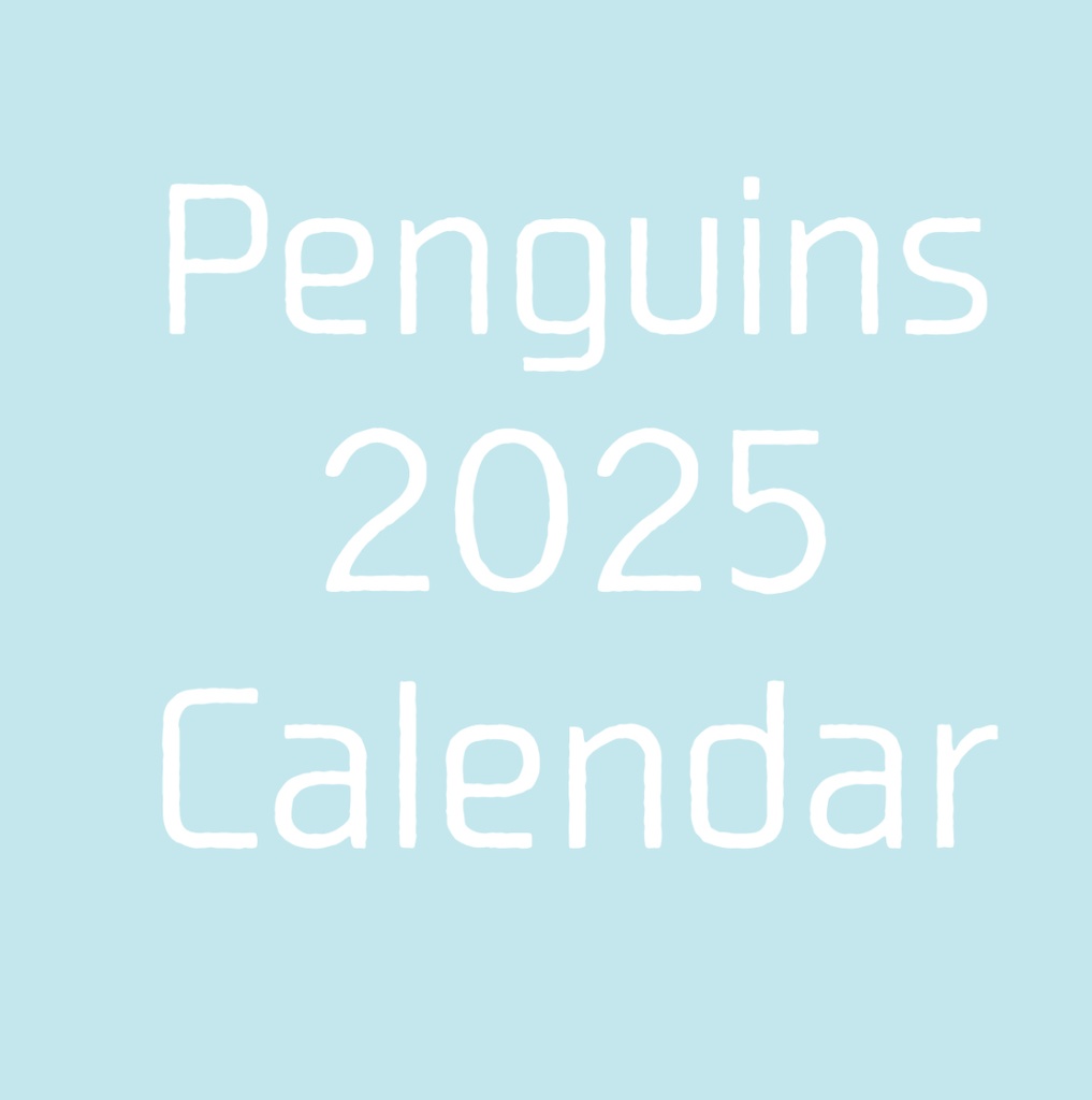Penguins 2025 カレンダー