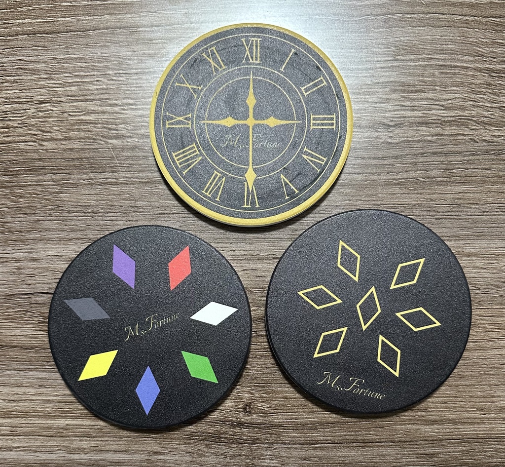 《Ms.Fortune -reverse-》エンブレムデザイン コースター (全3種)