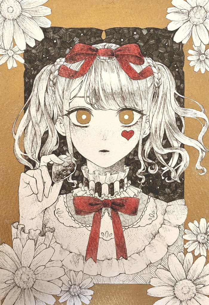 アナログ原画　ハガキサイズ