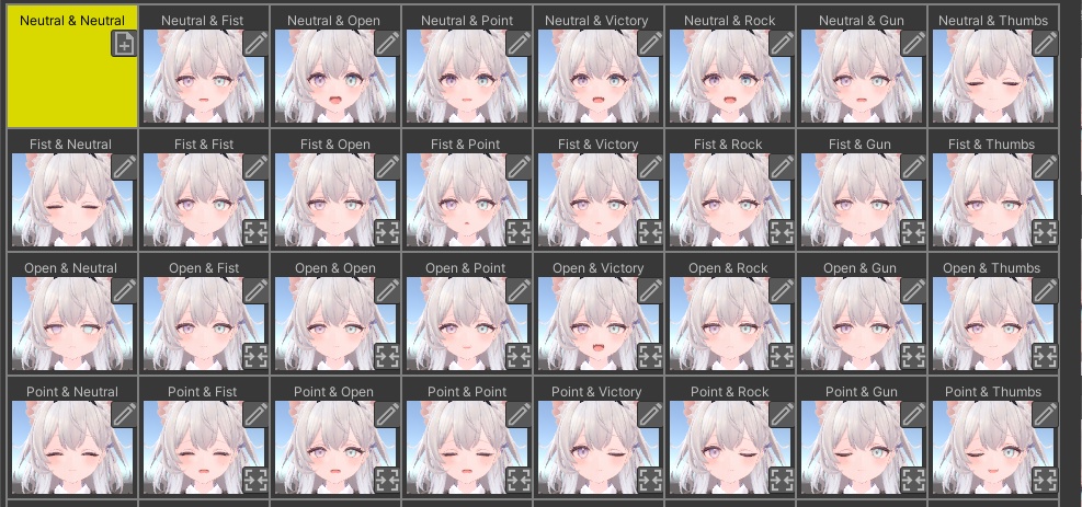 【無料】【表情のみ】ラズリ -Lazuli-用 表情30個セット