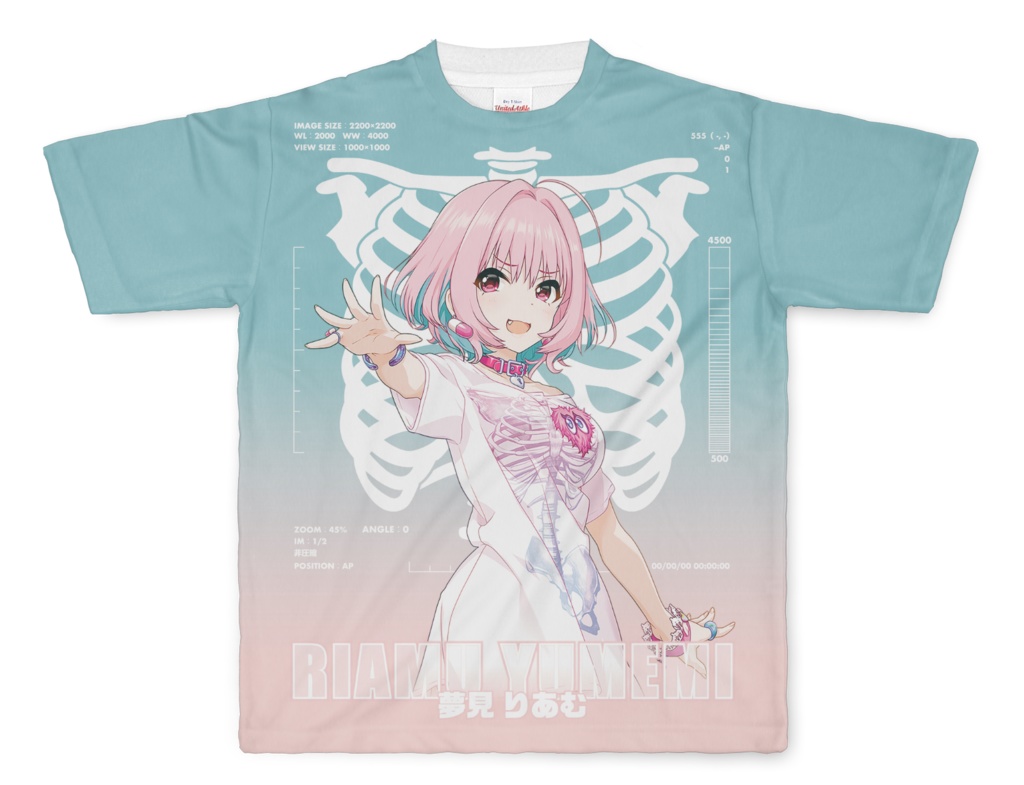 完売品新品未使用♡トラバストーキョー×アイドルマスター♡夢見りあむコラボTシャツ