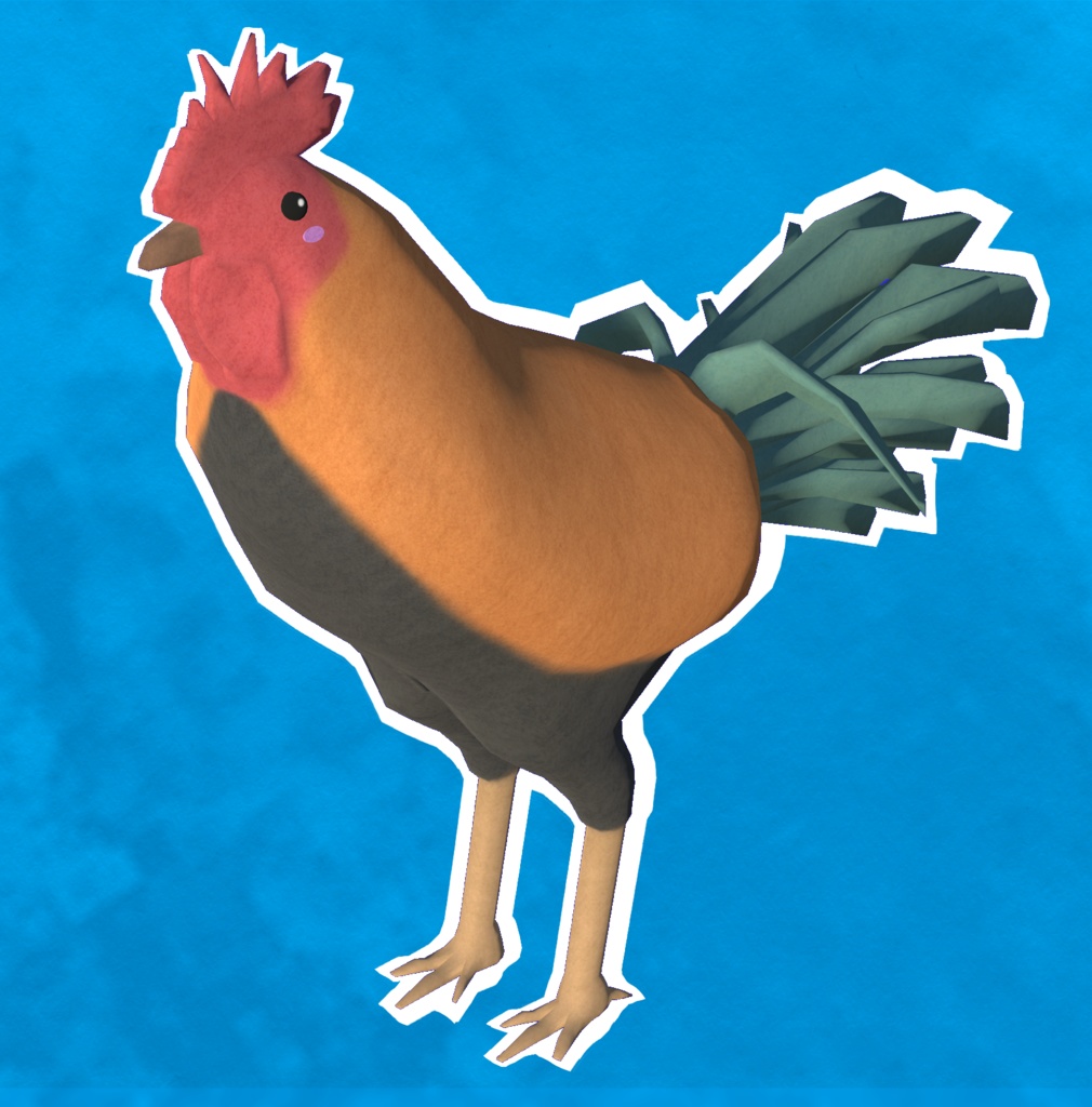 Rooster Plushie / ニワトリぬいぐるみ