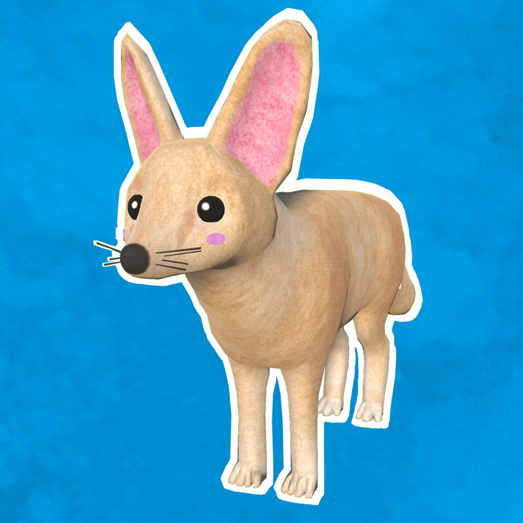 Fennec Fox Plushie / フェネックぬいぐるみ