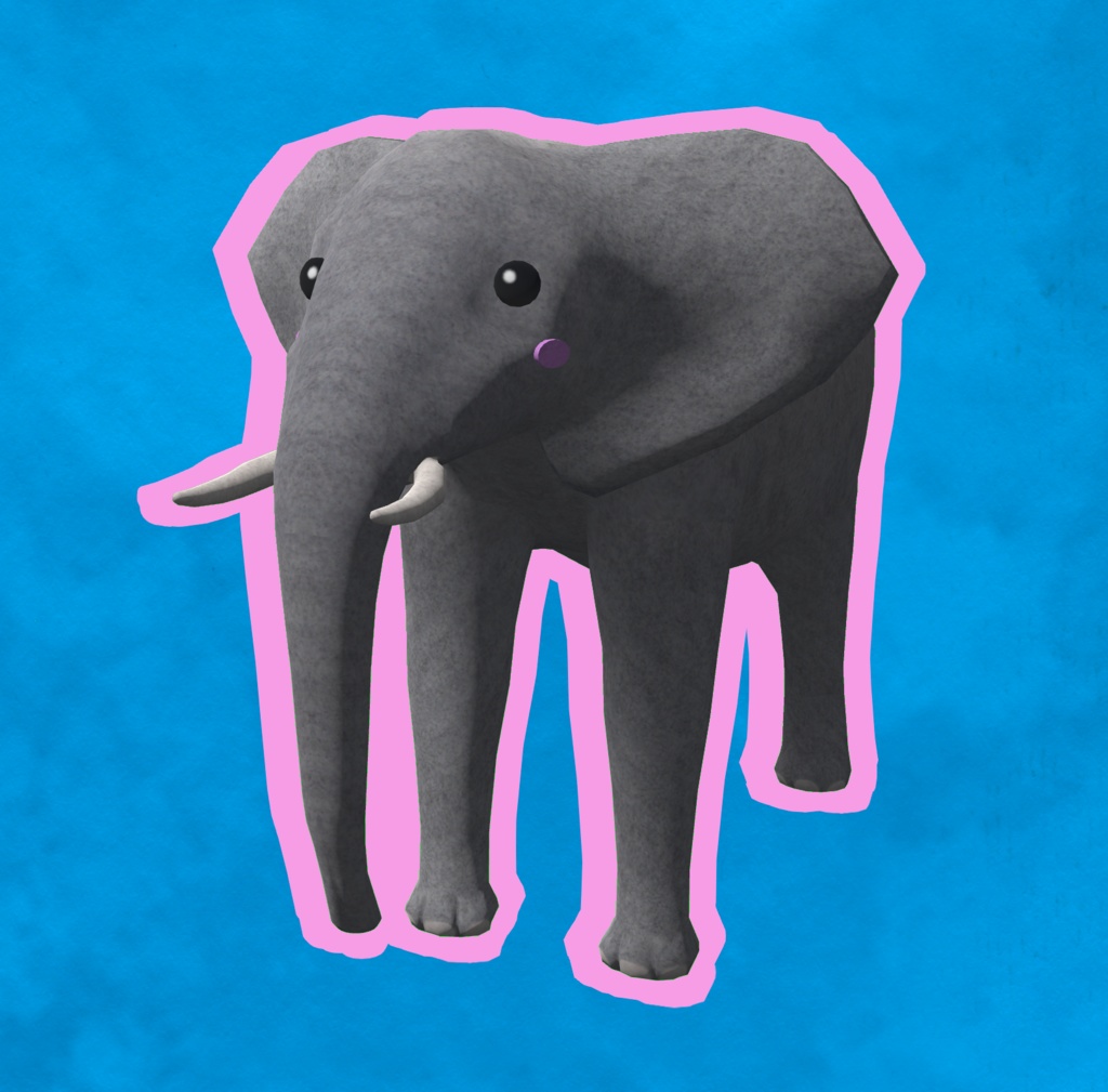 Elephant Plushie / 象ぬいぐるみ