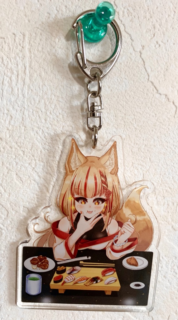 「キツネちゃん」アクリルキーホルダー